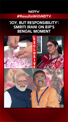 'Joy, But Responsibility': Smriti Irani On BJP's Bengal Moment