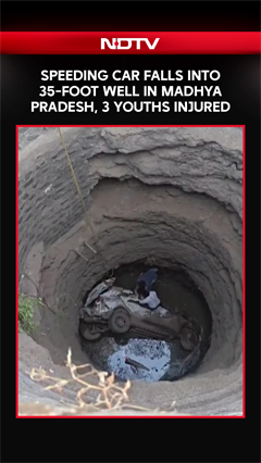 Speeding Car Falls Into 35-Foot Well In Madhya Pradesh, 3 Youths Injured