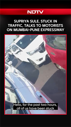 "It's Been 2 Hours": Supriya Sule, Stuck In Traffic, Talks To Motorists On Mumbai-Pune Expressway