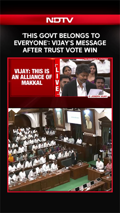 Vijay Floor Test | 'This Govt Belongs To Everyone': Vijay's Message After Trust Vote Win