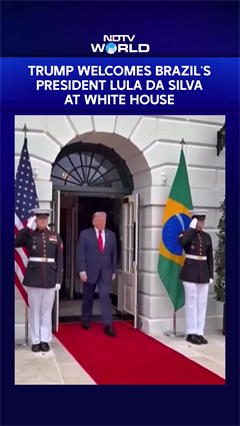 Trump Welcomes Brazil's President Lula Da Silva At White House For A Key Meet