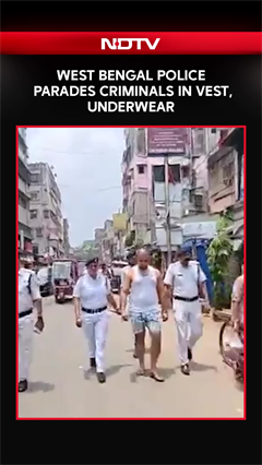 West Bengal News | West Bengal Police Parade Accused in Vests, Underwear Amid Crackdown