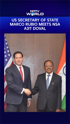 US' NSA Marco Rubio Meets NSA Ajit Doval