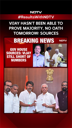 Vijay Yet To Prove Majority, No Swearing-In Tomorrow: Sources