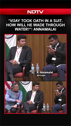 &ldquo;Vijay Took Oath In A Suit. How Will He Wade Through Water?&rdquo;: Annamalai&rsquo;s Swipe