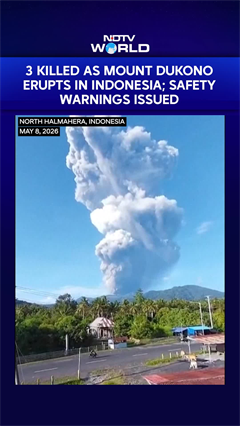 3 Killed As Mount Dukono Volcano Erupts In Indonesia | Several Hikers Still Trapped, Warnings Issued