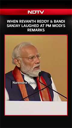 "Humare Revantha Ji Ne...": CM Revanth Reddy & Bandi Sanjay Laughed At PM Modi's Remarks