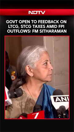 FM Nirmala Sitharaman Says Centre Is Open To Feedback On LTCG, STCG Taxes Amid FPI Outflows
