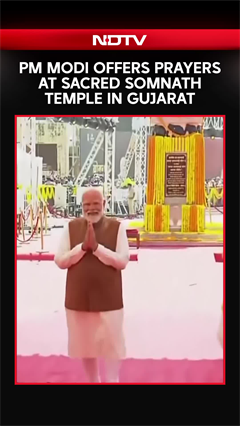 PM Modi Offers Prayers At Sacred Somnath Temple In Gujarat
