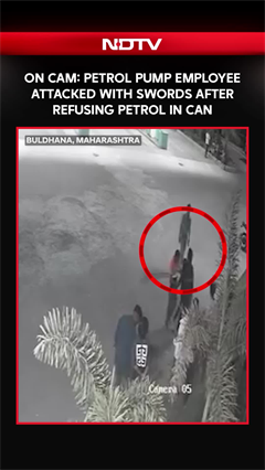 On Cam: Petrol Pump Employee Attacked With Swords After Refusing Petrol In Can In Maharashtra