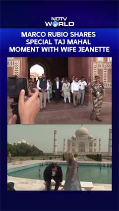"True Treasure Of World": Marco Rubio Praises Taj Mahal During Visit With Wife