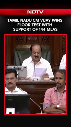 Tamil Nadu Chief Minister Vijay Wins Floor Test With Support Of 144 MLAs