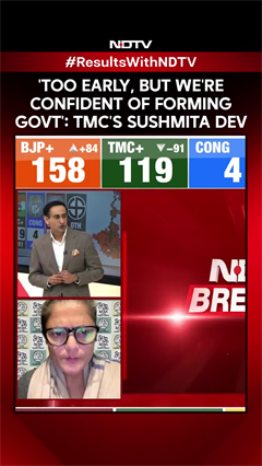 Video: Bengal Results 2026 | 'Too Early, But We're Confident Of Forming Govt': TMC's Sushmita Dev