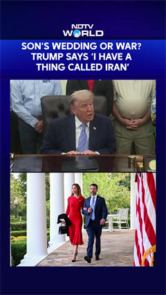 "Bad Timing": Trump Says Iran War May Keep Him From Son's Wedding