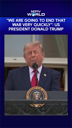 "We Are Going To End That War Very Quickly": US President Donald Trump