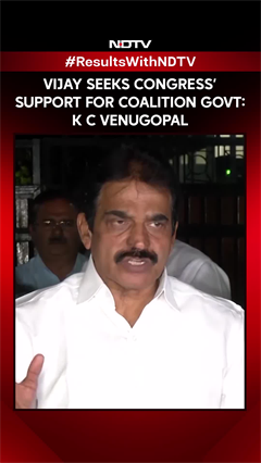 TVK Chief Vijay Seeks Congress' Support For Coalition Govt: K C Venugoppal