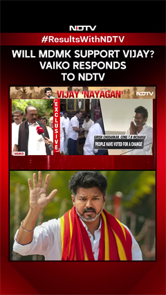 Tamil Nadu Election Results | Will MDMK Support Vijay's TVK? Vaiko Responds To NDTV
