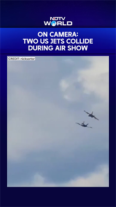 US Jet Crash On Camera: Two US Navy Fighter Jets Collide Mid-Air During Idaho Air Show