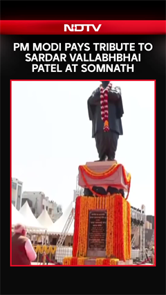 PM Modi Pays Tribute To Sardar Vallabhbhai Patel At Somnath