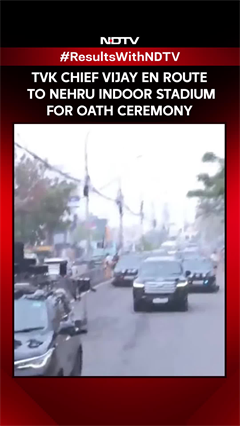 Vijay Heads To Oath Ceremony Venue To Take Charge As Tamil Nadu CM