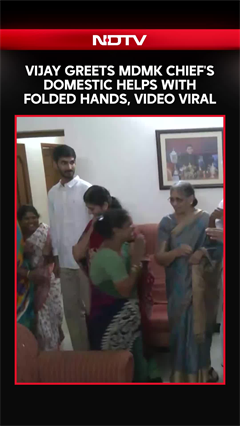 Vijay Greets MDMK Chief's Domestic helps With Folded Hands, Video Viral