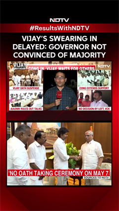 Vijay's Swearing In Delayed: Governor Not Convinced Of Majority In CM Bid