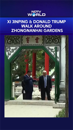"Nice Place", Says Trump As He Takes A Stroll Around Zhongnanhai Gardens With Xi Jinping
