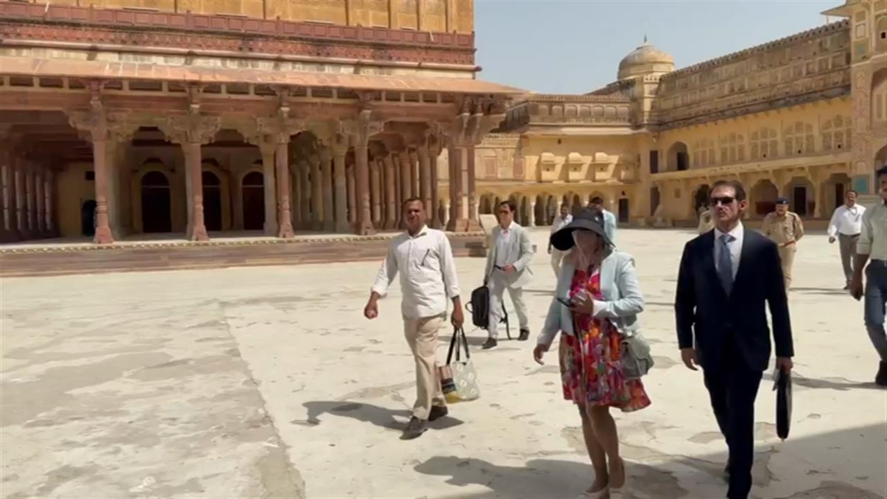 अमेरिकी विदेश मंत्री मार्को रुबियो घूमने पहुंचे आमेर फोर्ट