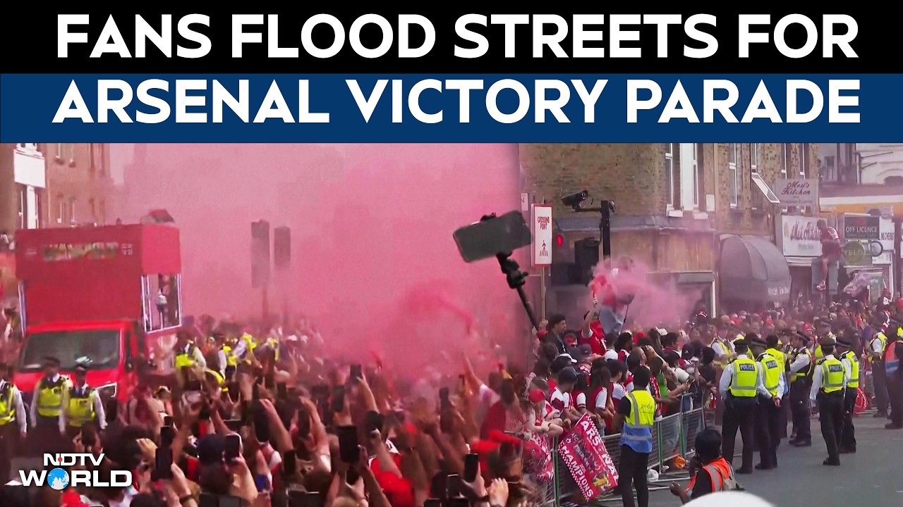 Arsenal Bus Parade | Thousands Line London Streets as Arsenal Celebrate Title Triumphs
