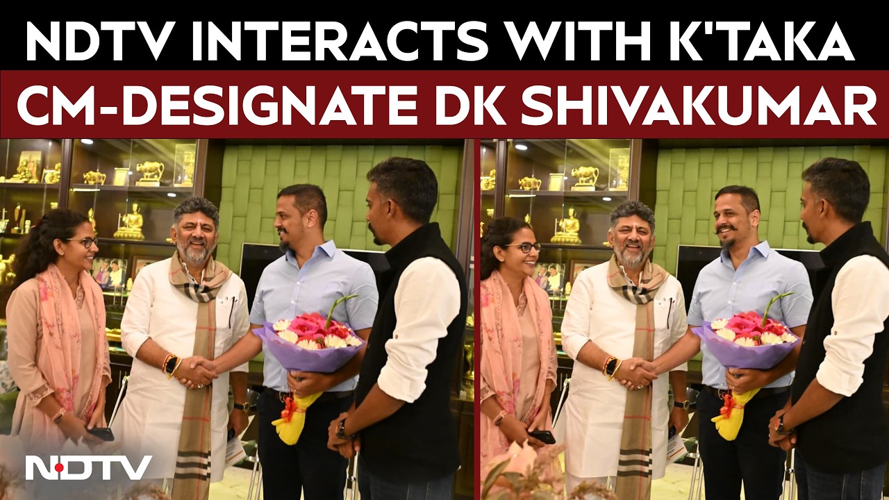 Karnataka News | NDTV Interacts With Karnataka CM-Designate DK Shivakumar Amidst Cabinet Buzz