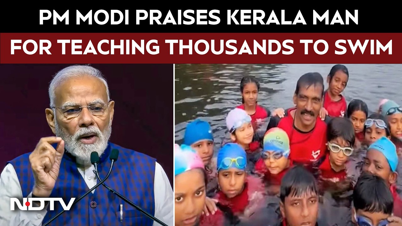 Kerala News | PM Modi Praises Kerala's Saji Valasseril In Mann Ki Baat For Teaching Thousands ToSwim