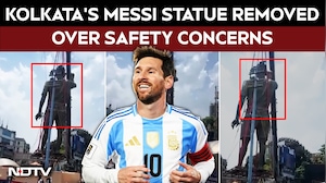Kolkata's Messi Statue Removed Over Safety Concerns, Months After Grand Unveiling