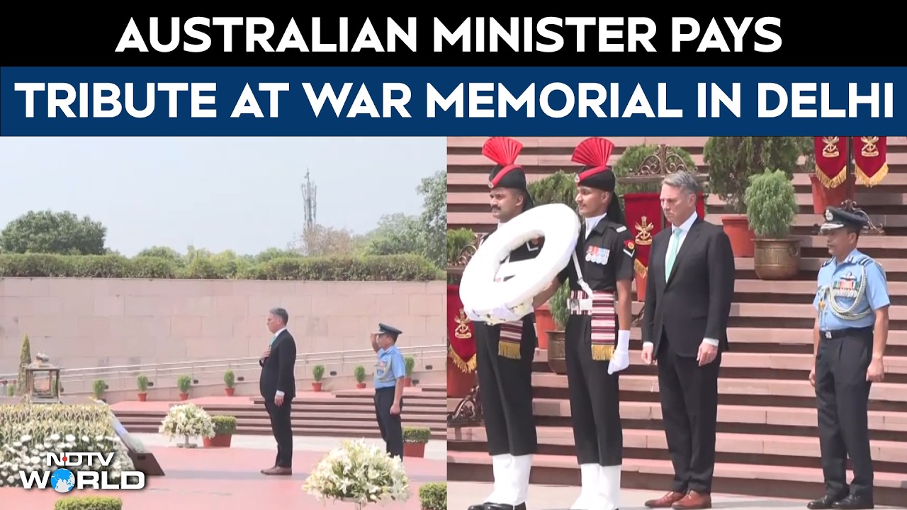 Delhi News | Australian Defence Minister Richard Marles Pays Tribute At National War Memorial