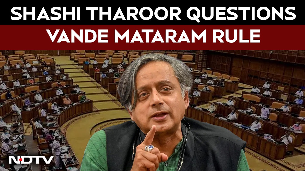 Shashi Tharoor Questions Mandatory Full Version of Vande Mataram