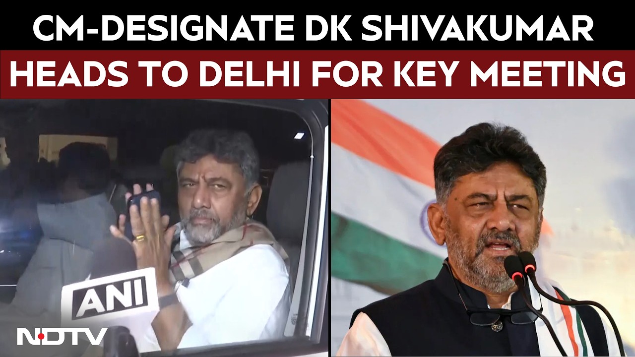 Karnataka News | CM-Designate DK Shivakumar Heads To Delhi For Key Meeting