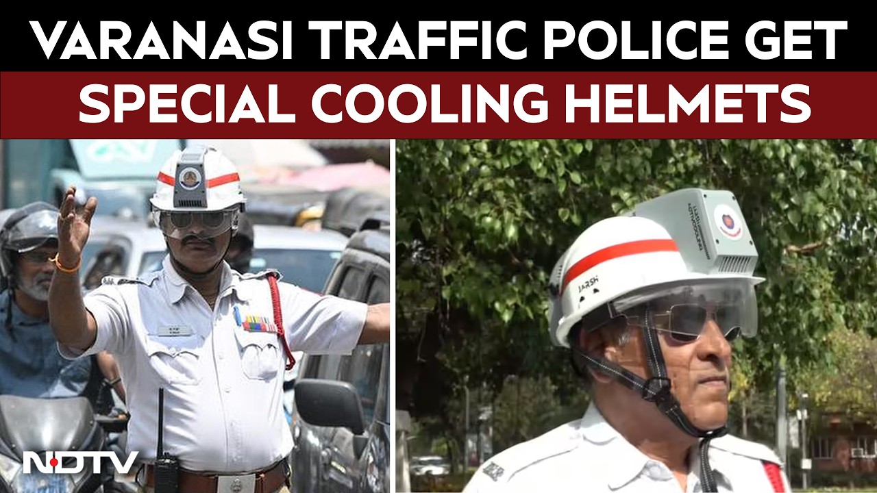 Heatwave In India | Varanasi Traffic Police Introduce Cooling Helmets to Beat Extreme Summer Heat