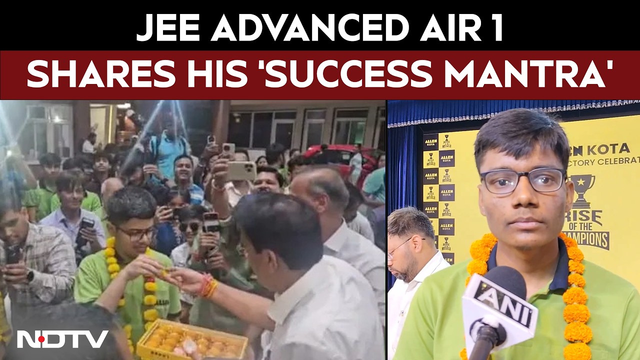 JEE Advanced AIR 1 Shubham Kumar Shares His ‘Success Mantra’