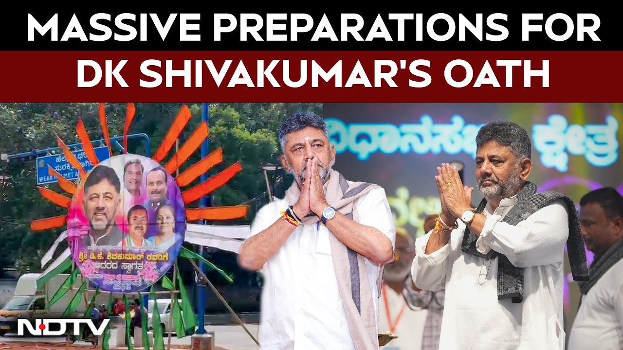 Bengaluru Gears Up for DK Shivakumar's Swearing-In As Karnataka Chief Minister