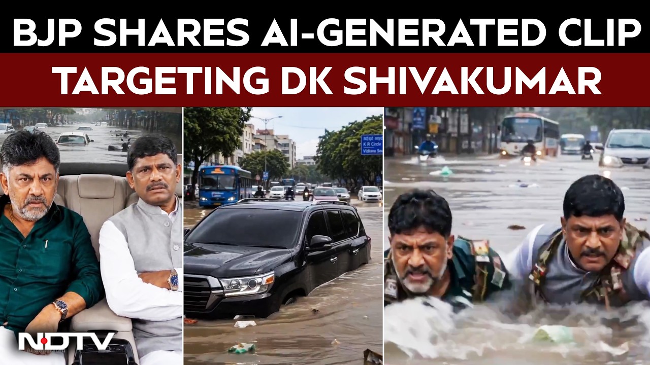 BJP Targets DK Shivakumar With AI Video Ahead Of Swearing-In