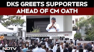 DK Shivakumar Greets Supporters Ahead Of Karnataka CM Oath