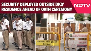 Security Deployed Outside K'taka CM Designate DK Shivakumar's Residence Ahead Of Oath Ceremony