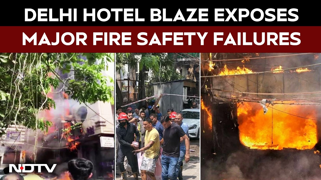 Delhi Hotel Fire: One Exit, Cramped Lanes, Big Safety Questions