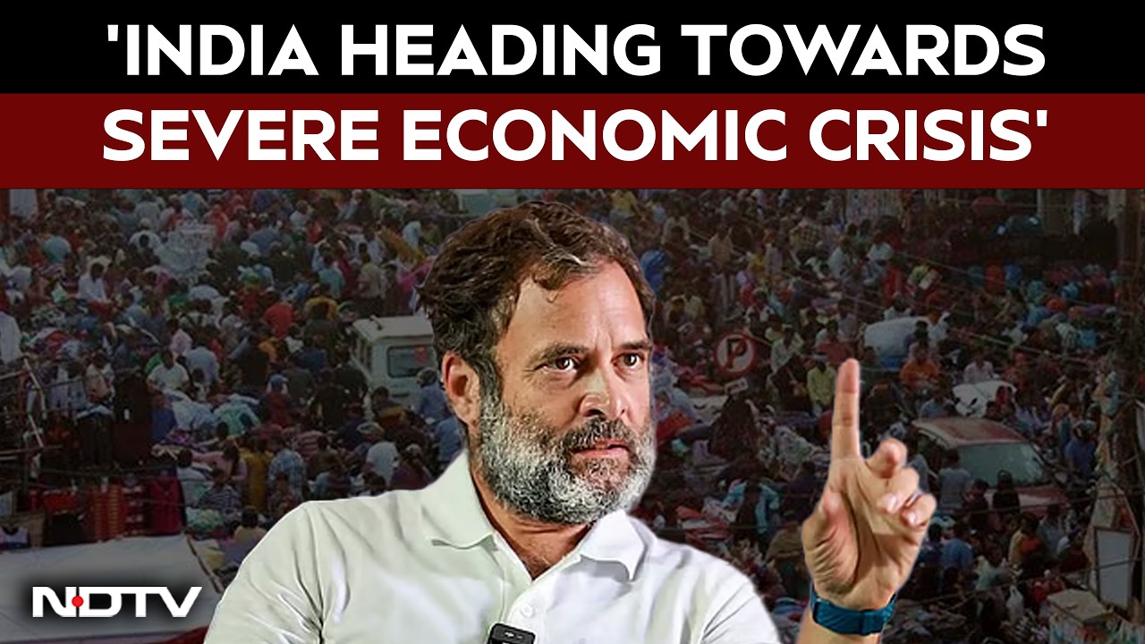 Rahul Gandhi News | Rahul Gandhi Warns Of Massive Economic Crisis In India, BJP Reacts