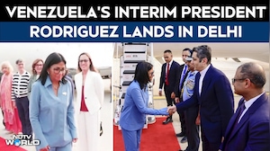 Venezuela's Interim President, Delcy Rodriguez Lands In Delhi On A Visit To India
