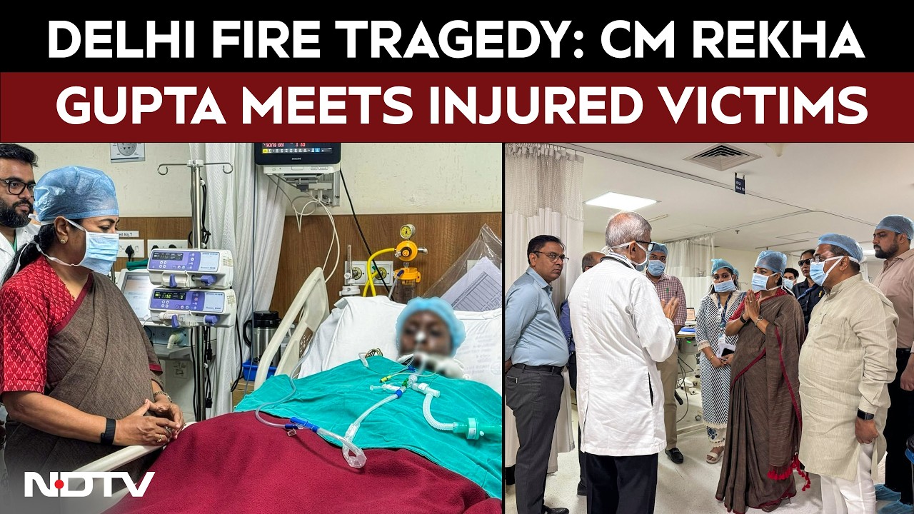 Delhi Fire Tragedy: CM Rekha Gupta Meets Injured Victims In Max Hospital