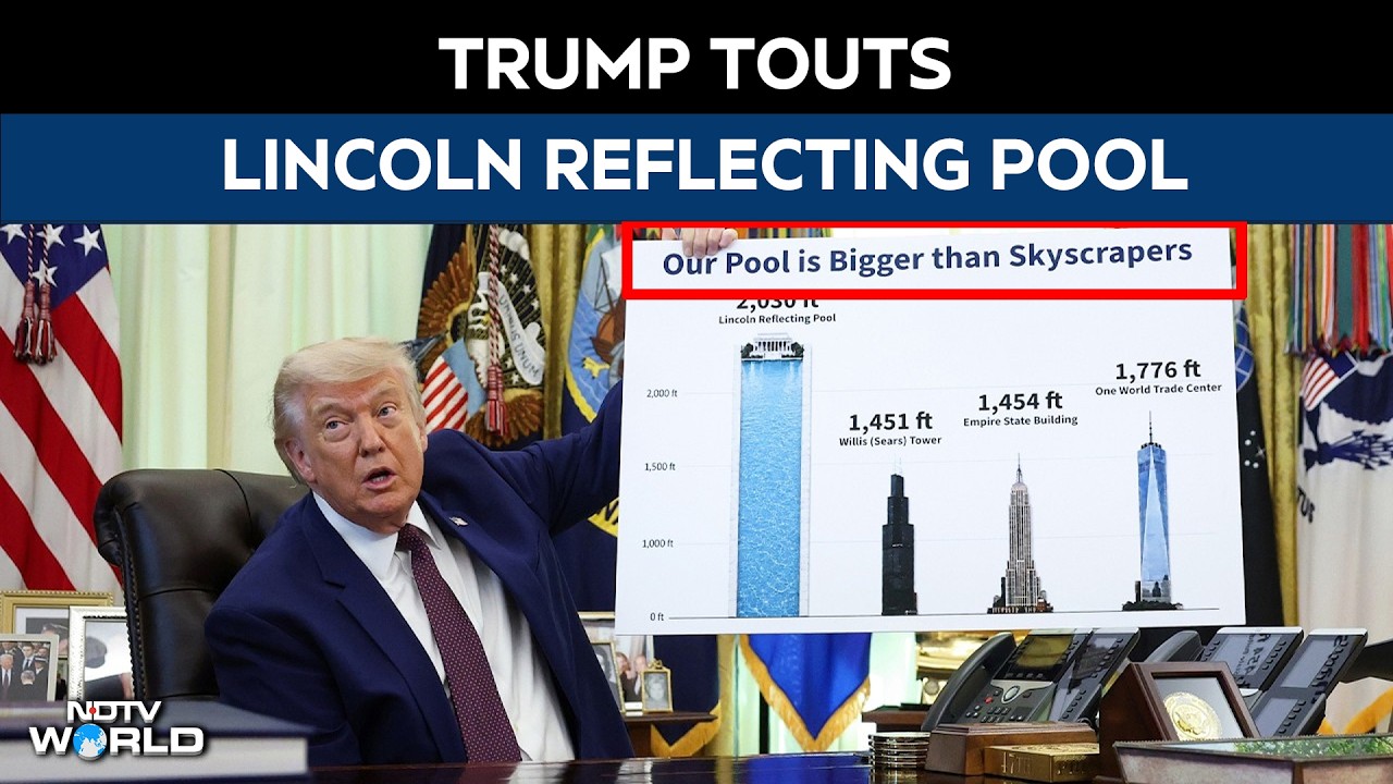"Our Pool Is Bigger Than Skyscrapers": Trump Boasts About Lincoln Reflecting Pool