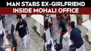Mohali Murder Video | Man Fatally Stabs Ex-Partner Inside Mohali Office, Later Cuts Himself Too