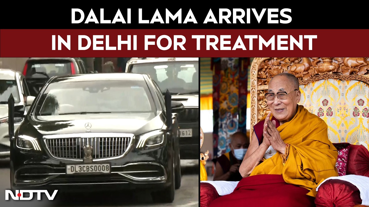Spiritual Leader Dalai Lama Arrives In Delhi For Medical Treatment On Left Knee