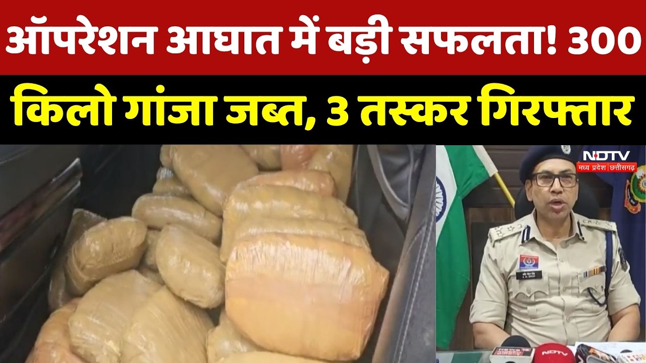 Raigarh News: ऑपरेशन आघात में बड़ी सफलता! 300 किलो गांजा जब्त, 3 Smuggler Arrested