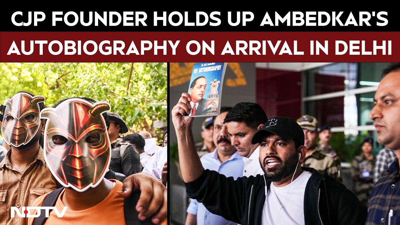 Cockroach Janta Party Protest: Abhijeet Dipke Arrives In Delhi Holding Ambedkar's Autobiography